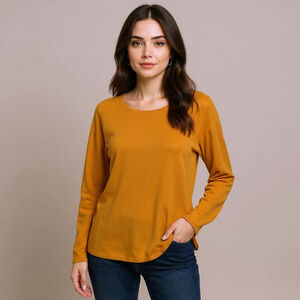 Marc O'Polo DENIM Orange 100% Cotton Crew Neck Light Sweater - Large - See Note